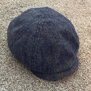 Target Blue Tweed Newsboy Cap